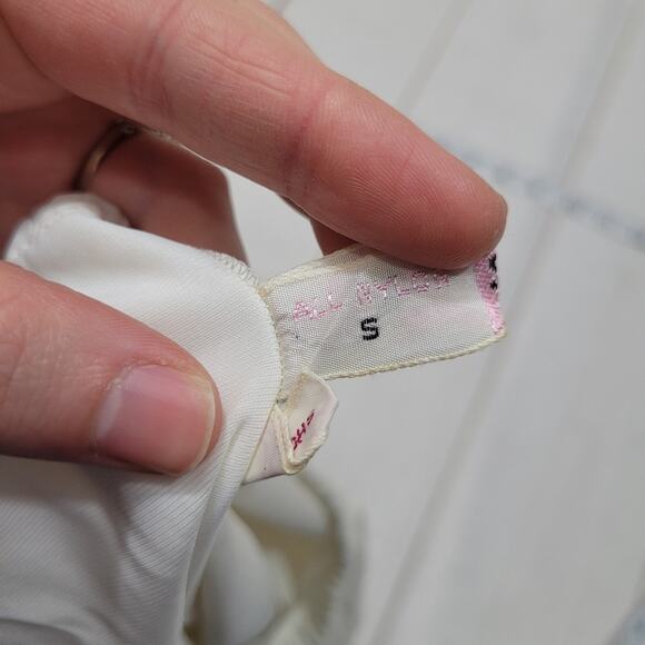 Vintage Shadowline rosette slip skirt floral lace lingerie - Picture 10 of 10